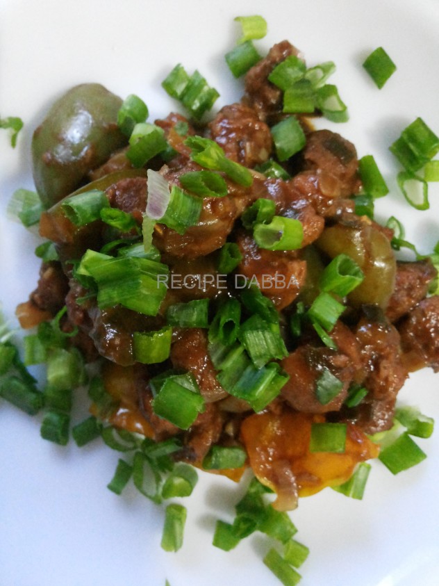 Chilli Soya Chunks