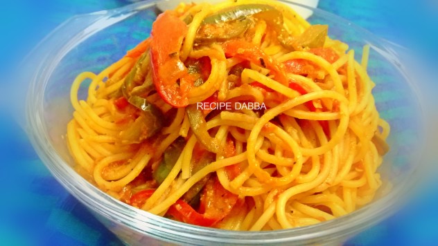 Tomato Bellpepper Spaghetti