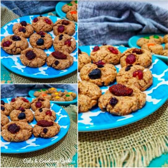 Oats & Cranberry Cookies
