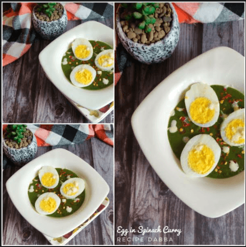 Spinach Egg Curry